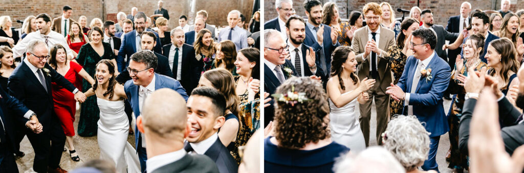 guests dancing and having fun at Lilah wedding reception by Philadelphia wedding photographer Emily Wren Photography