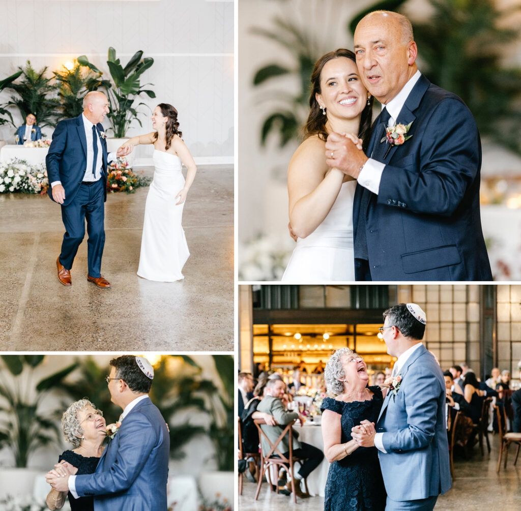 parent dances at Philadelphia industrial wedding reception at Lilah