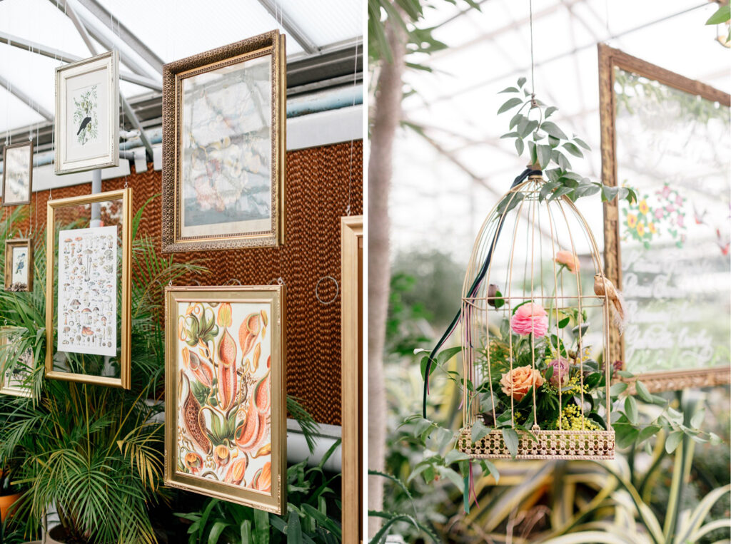 unique garden-esque wedding reception decor by Emily Wren Photography
