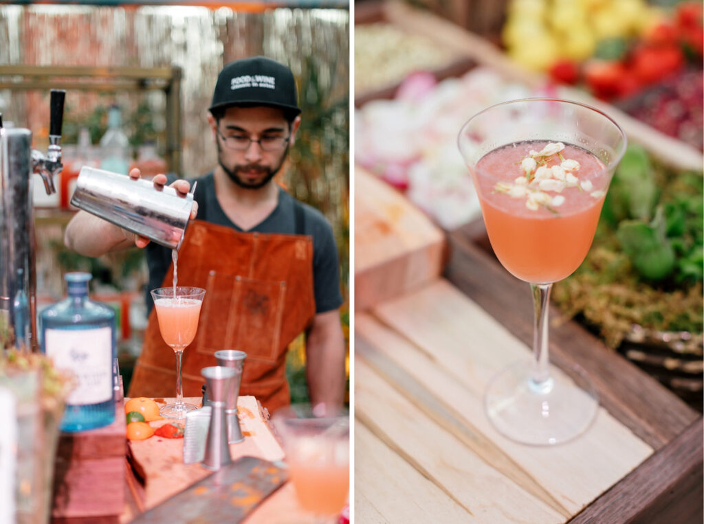 13th street cocktails at Philadelphia bohemian wedding reception by Emily Wren Photography