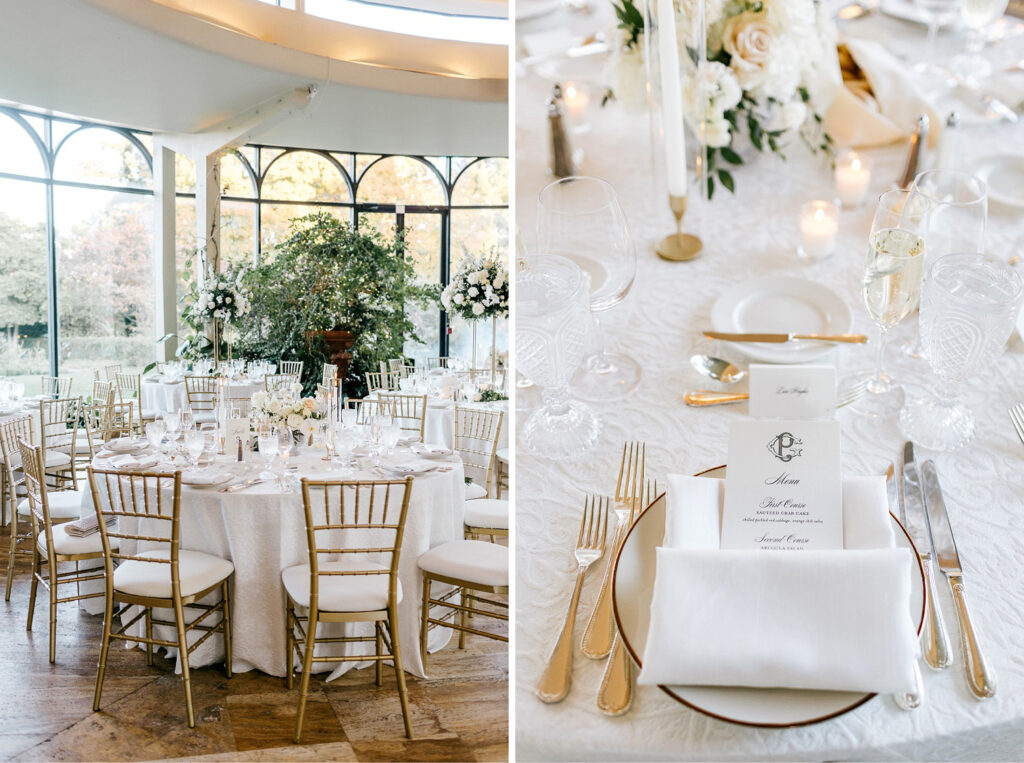 luxurious Jasna Polana fall wedding reception