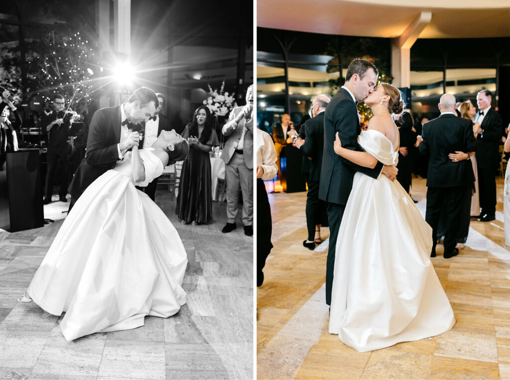 bride & groom dancing during their New Jersey wedding reception