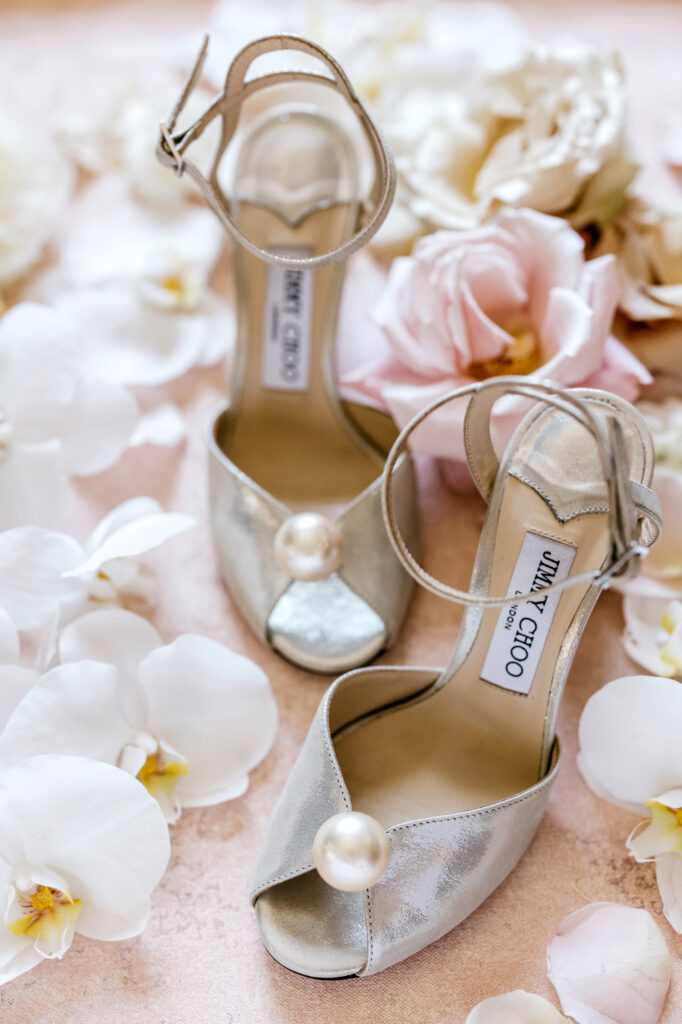 Jimmy Choo bridal heels by Emily Wren Photography