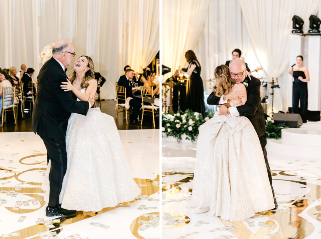 father daughter dance at The Union League of Philadelphia wedding reception