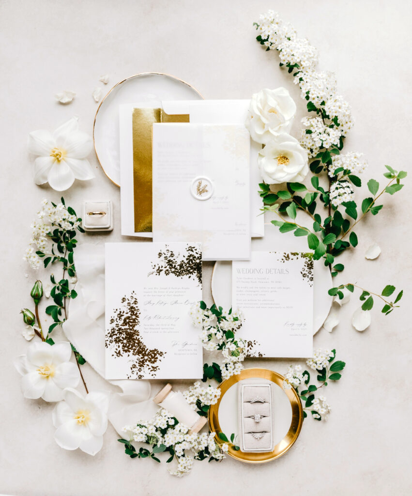 neutral wedding invitational suite by Emily Wren Photography