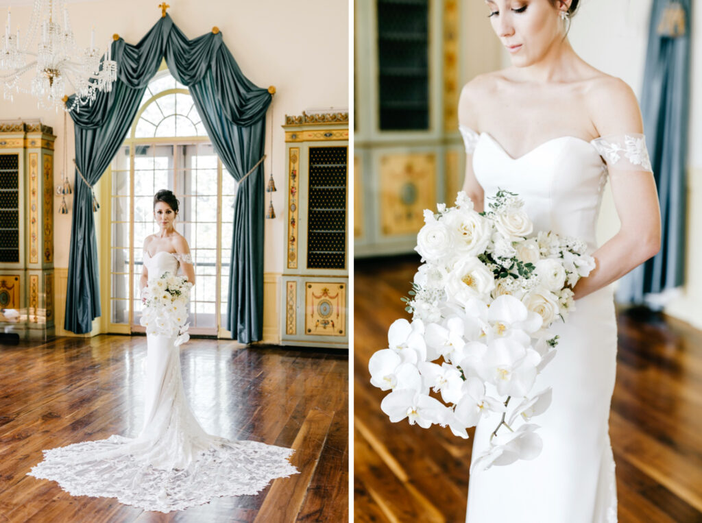 Bucks County bride getting ready for her spring wedding at Tyler Gardens by Emily Wren Photography