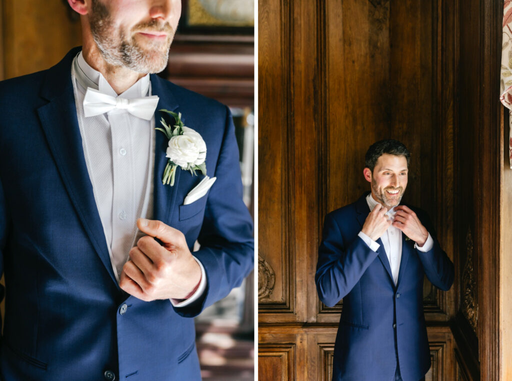 Pennsylvania groom getting ready for his Tyler Gardens wedding