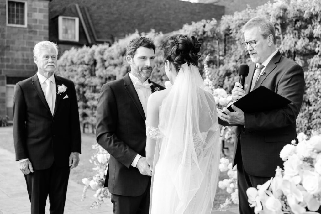 Tyler Gardens outdoor spring wedding ceremony