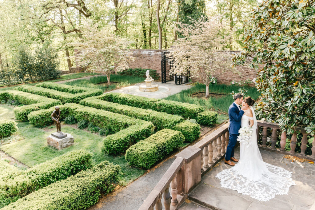 Tyler Gardens spring wedding couple portrait session by Emily Wren Photography