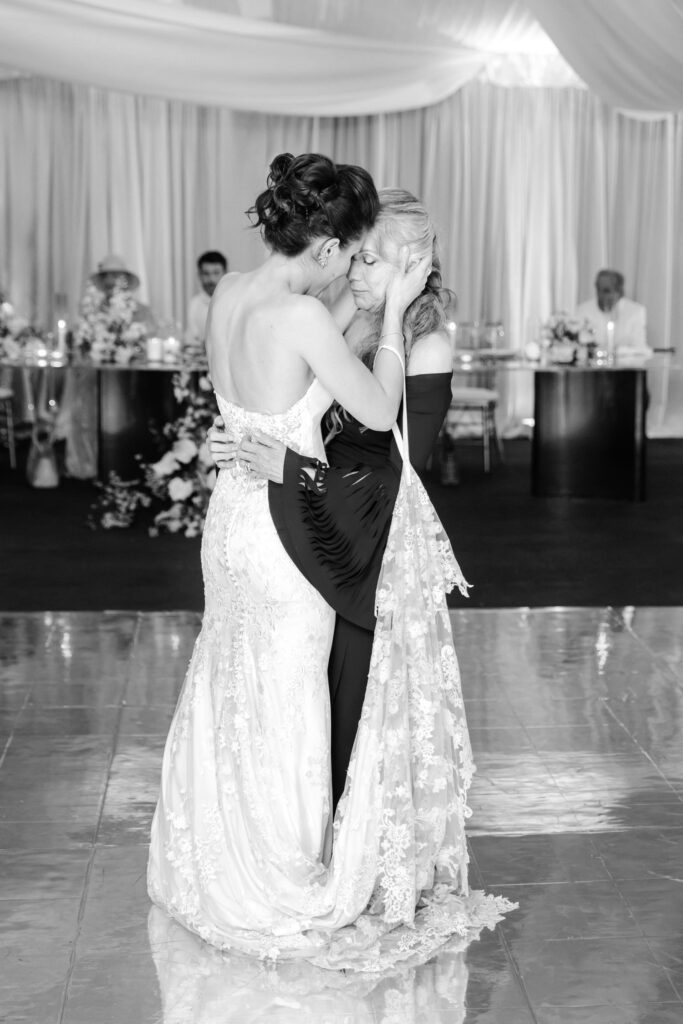 mother daughter dance at Tyler Gardens wedding reception