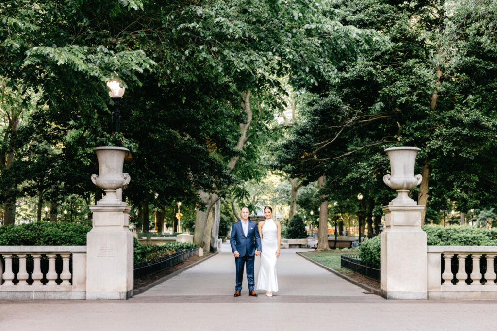 Rittenhouse Square engagement photo session