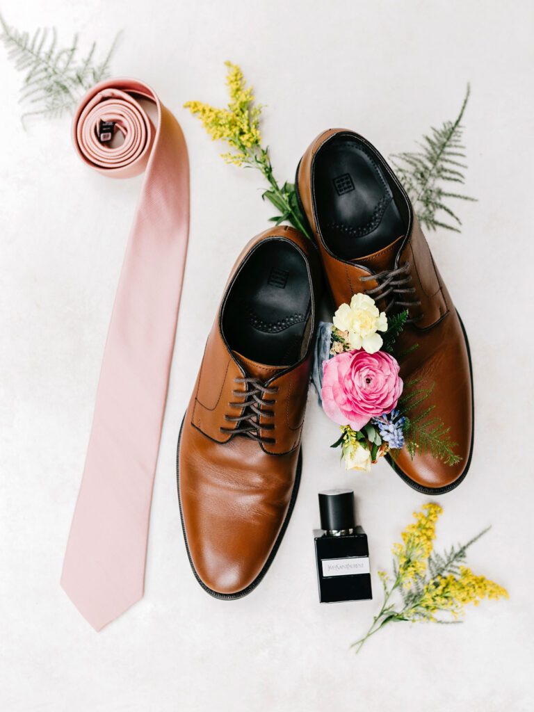 groom's getting ready details by Emily Wren Photography