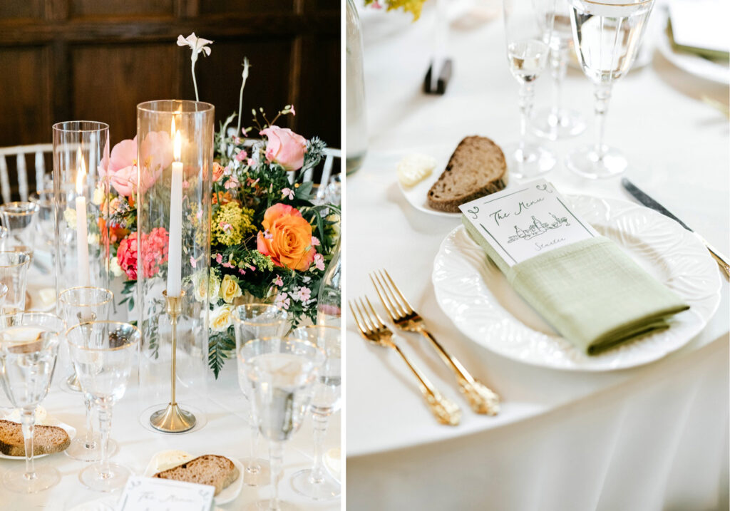 Spring Pennsylvania wedding reception table layout