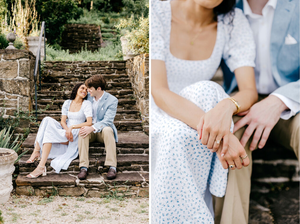 dreamy engagement photoshoot at Warwick Furnace Farm by Emily Wren Photography