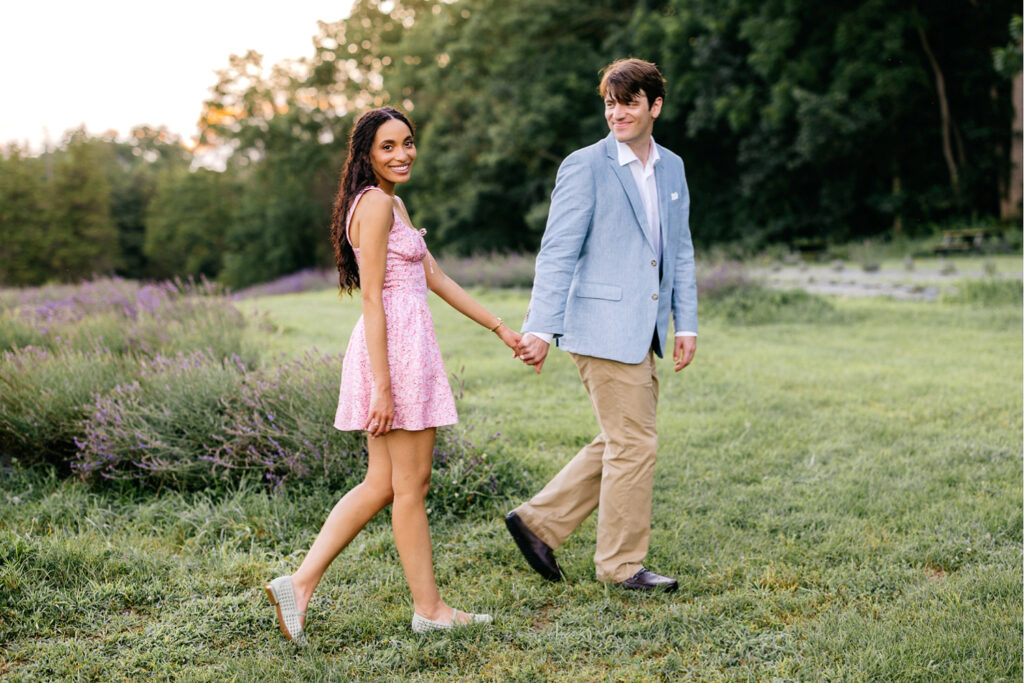 golden hour portraits at Pennsylvania Lavender Farm by Emily Wren Photography