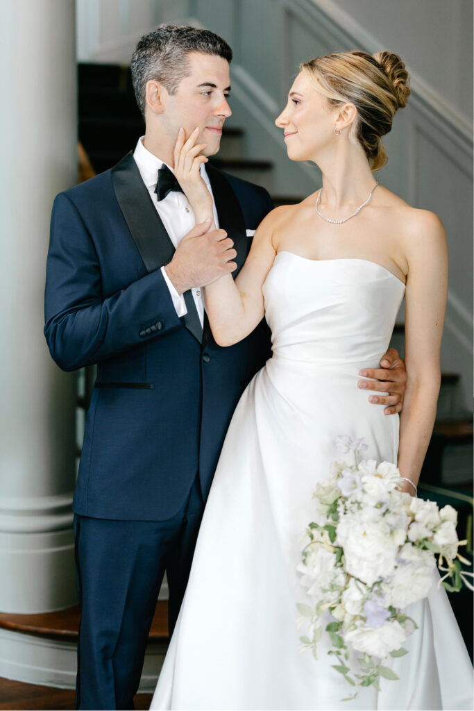 portrait of Rhode Island bride & groom