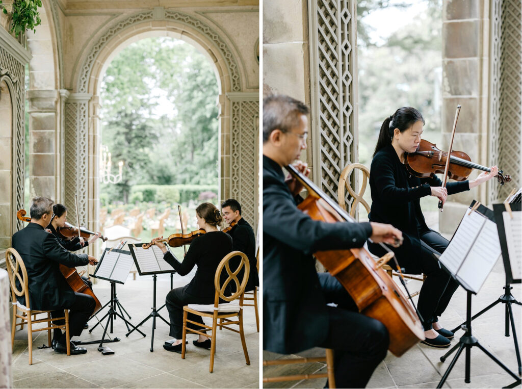 Boston String Ensemble for Rhode Island wedding ceremony at Glen Manor House
