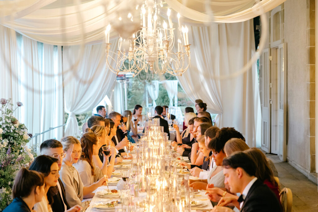 Glen Manor House wedding reception dinner by Emily Wren Photography