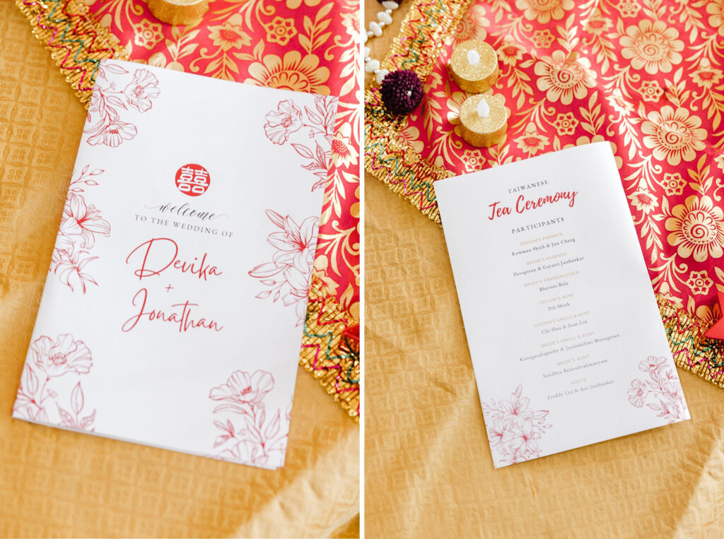 Taiwanese tea Ceremony invitation by Emily Wren Photography
