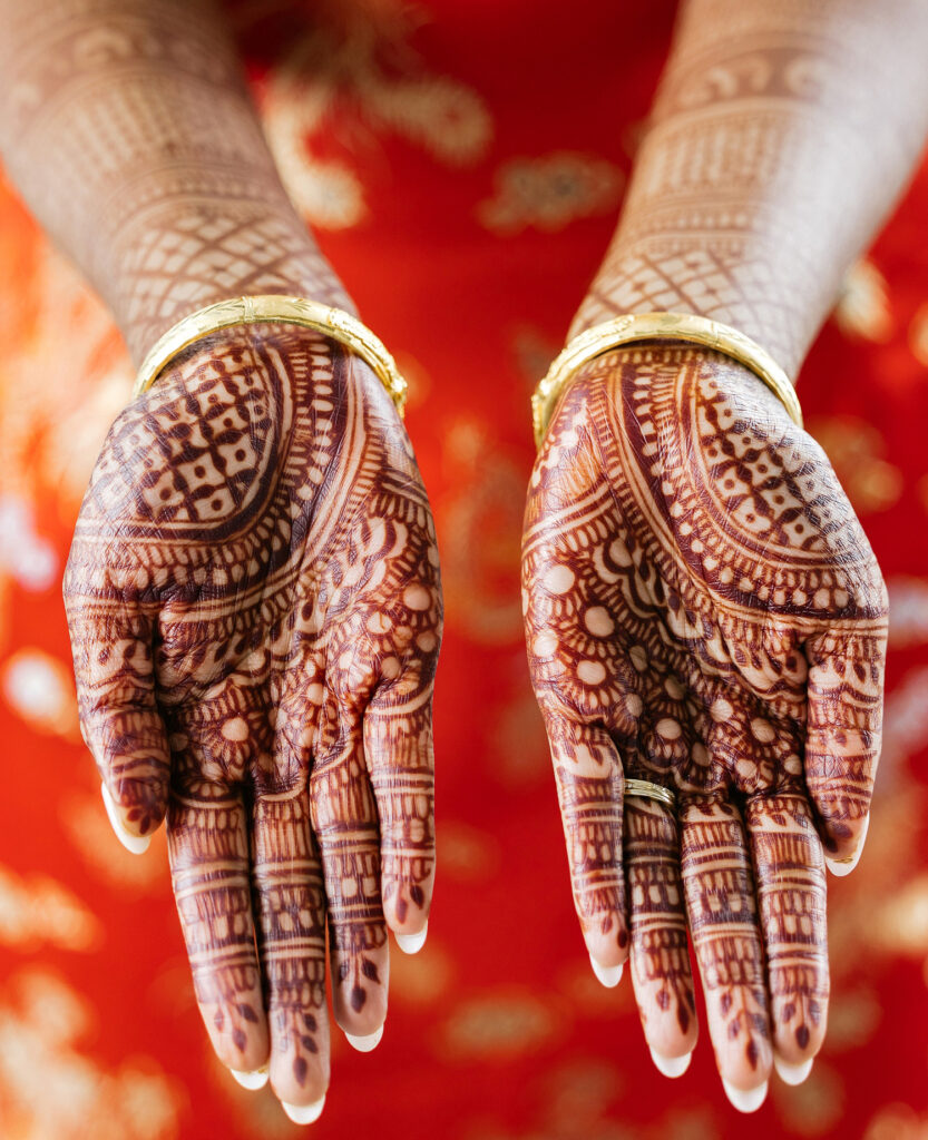 Mendhi henna for multicultural wedding weekend in Philadelphia