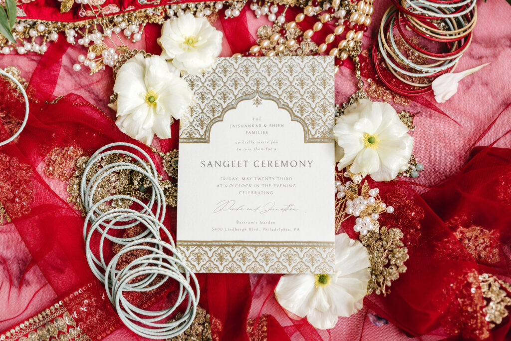 Sangeet Ceremony invitation by Emily Wren Photography