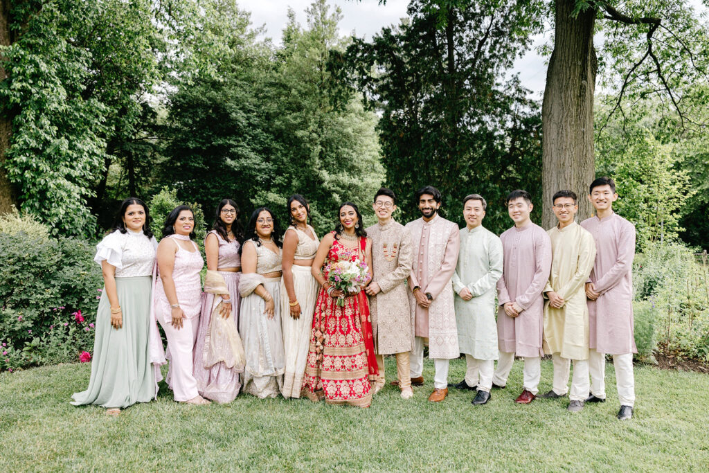full wedding party of indian & taiwanese wedding weekend