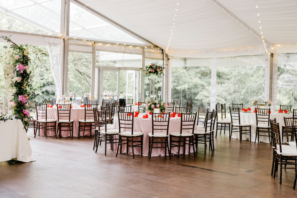 Sangeet reception details at Bartram's Gardens