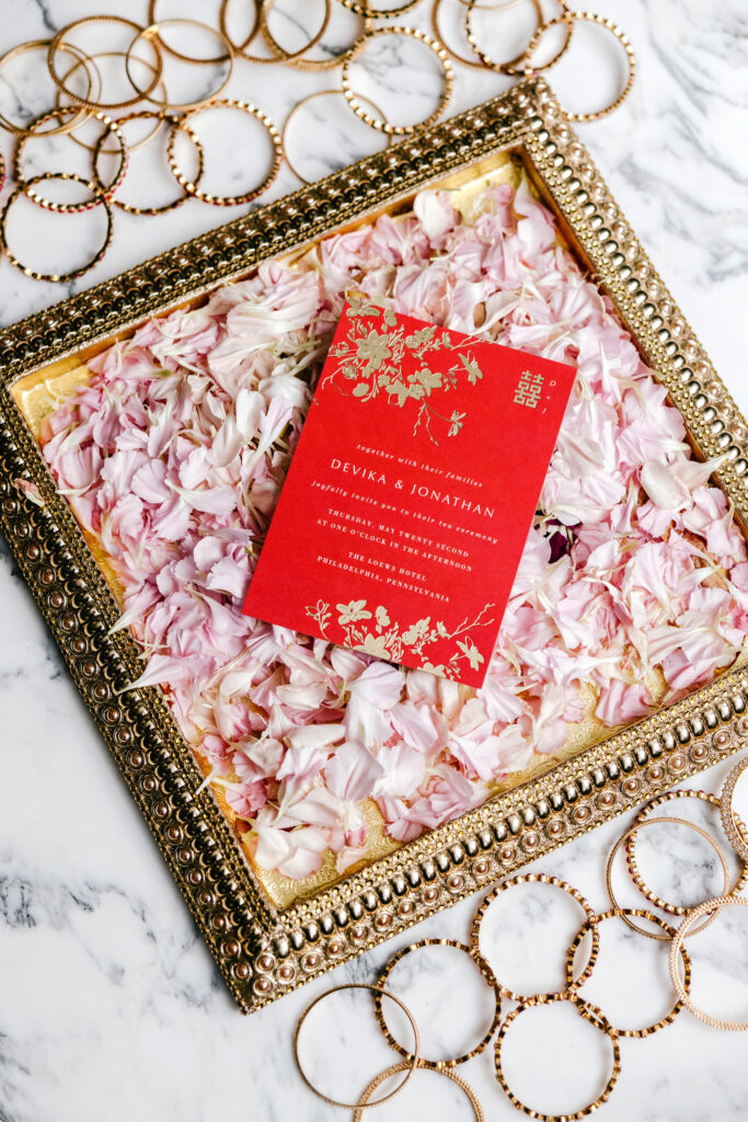 Taiwanese tea ceremony wedding invitation by Emily Wren Photography