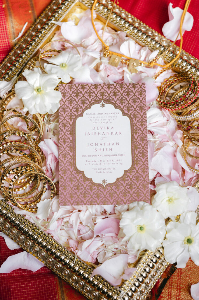 multicultural wedding weekend invitation by Emily Wren Photography