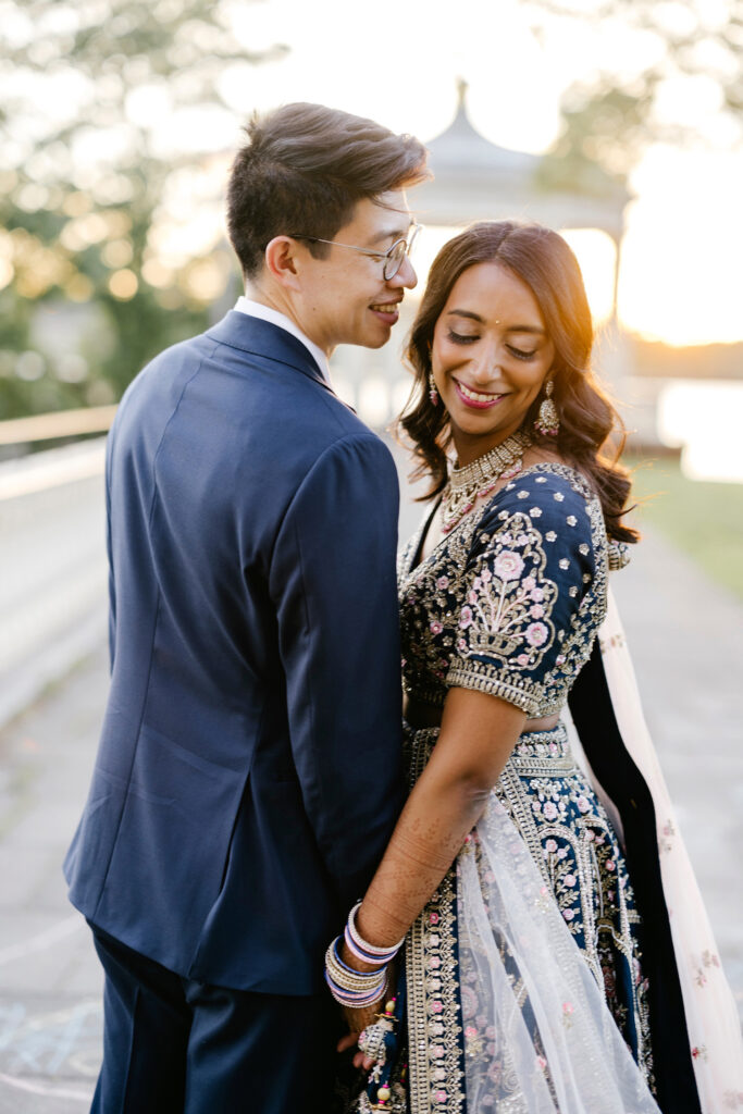 Philadelphia bride & groom portraits at Water Works by Emily Wren Photography