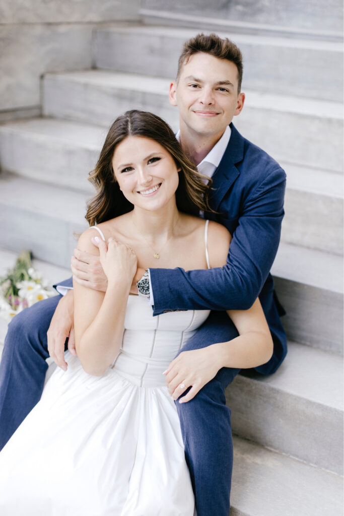Engagement photos in Old City Philadelphia by Emily Wren Photography