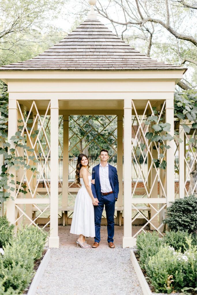 summer engagement photo session in Old City Philadelphia by Emily Wren Photography