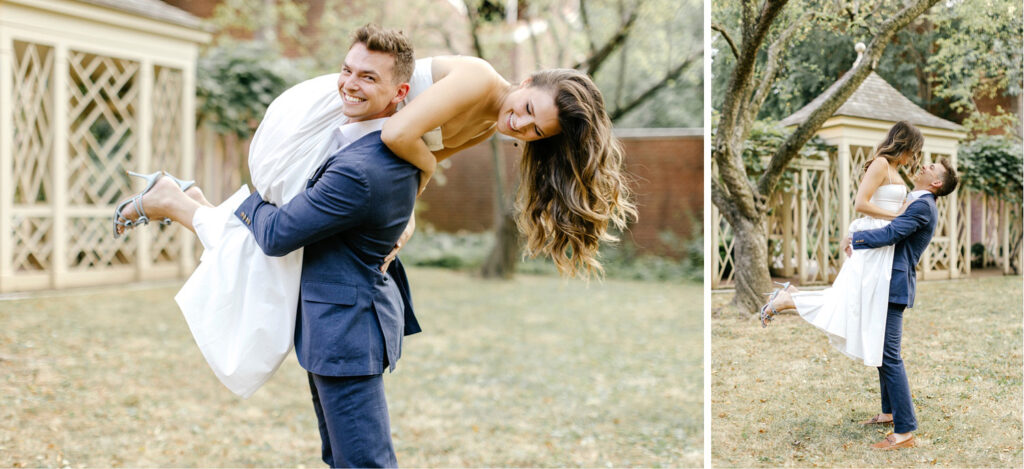 romantic engagement session in Old City Philly by Emily Wren Photography