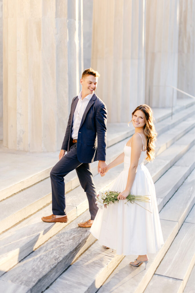Golden Hour Philadelphia engagement photoshoot by Emily Wren Photography