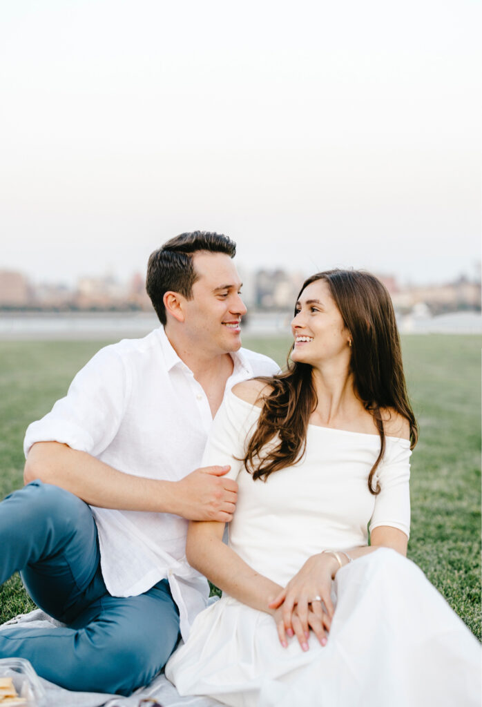 romantic engagement photos at Pier A Park by Emily Wren Photography
