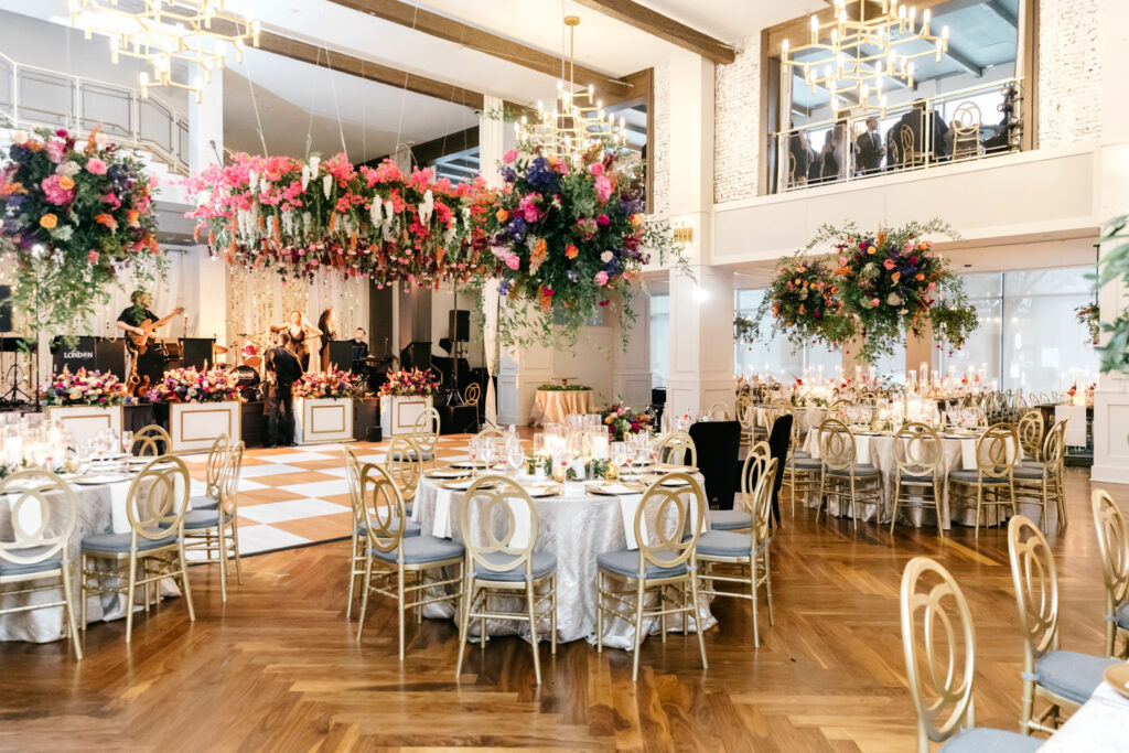 The Lucy by Cescaphe luxurious summer wedding reception by Emily Wren Photography