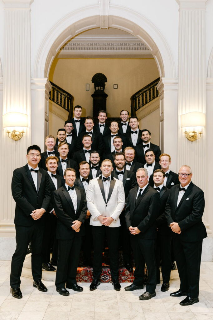 Philadelphia groom with his groomsmen by Emily Wren Photography