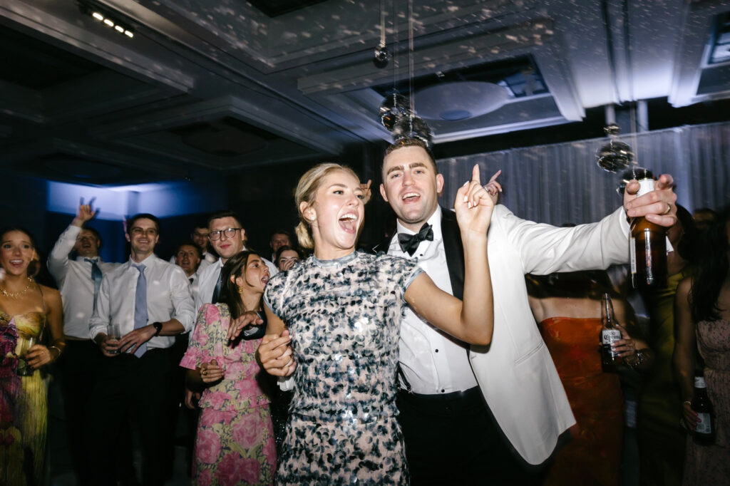 bride and groom dancing during their Hilton Hotel at Penn's Landing wedding reception