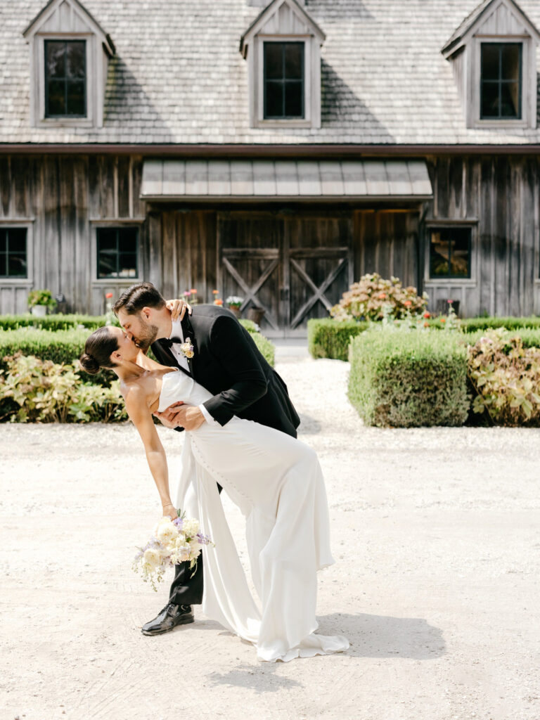 Beach Plum Farm bride and groom on their summer wedding day in Cape May, New Jersey