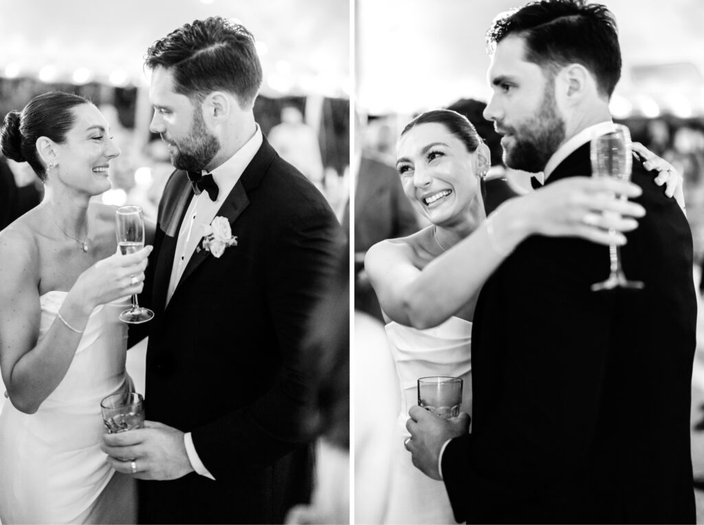 romantic portraits of New Jersey bride and groom on their Cape May wedding day by luxury wedding photographer Emily Wren Photography
