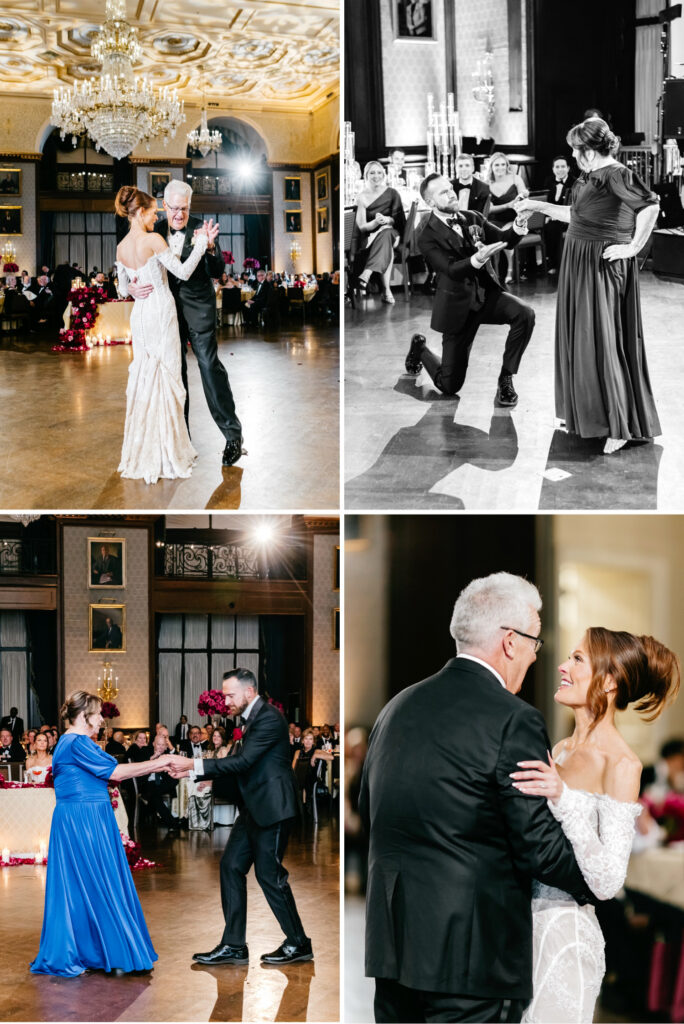parent dances during Union League of Philadelphia wedding reception