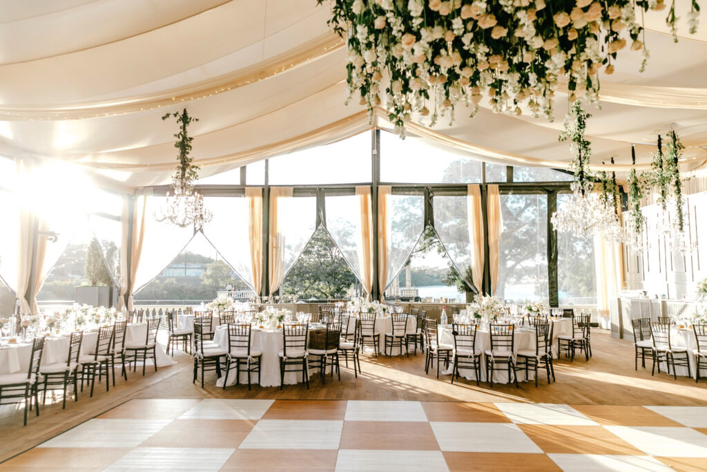 fall wedding reception details at Cescaphe's Water Works by Philadelphia wedding photographer Emily Wren Photography