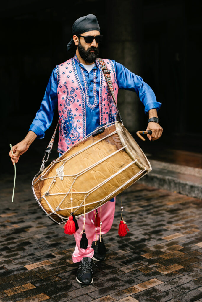 Hindu Baraat on Philadelphia wedding day at The Logan Hotel by Emily Wren Photography