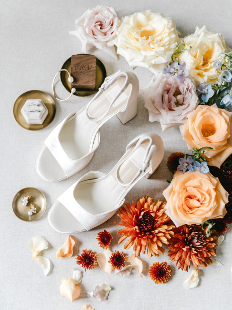 bride's getting ready details for fall wedding day by Philadelphia wedding photographer Emily Wren Photography