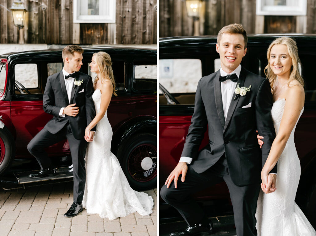 rustic wedding portraits at the Inn at Barley Sheaf in Pennsylvania