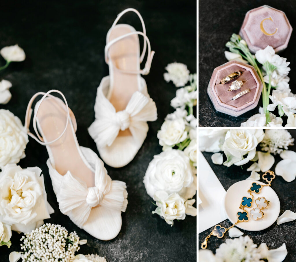 bridal getting ready details by luxurious wedding photographer Emily Wren Photography