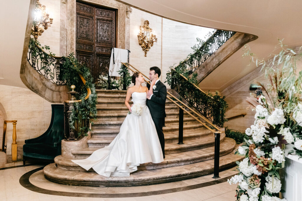 luxury fall wedding day at Hotel Du Pont in Wilmington, Delaware