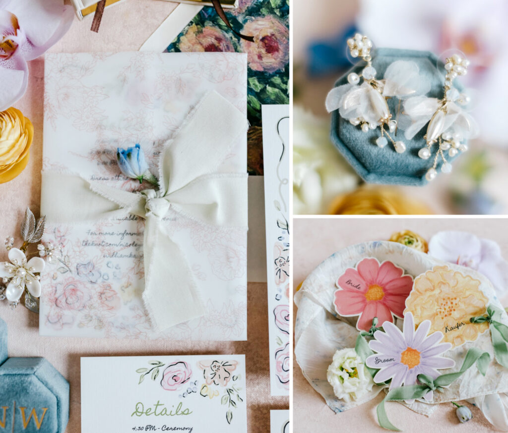 summer bridal getting ready details by Emily Wren Photography