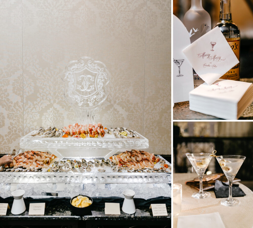 Luxurious cocktail hour at The Ritz-Carlton, Philadelphia by Emily Wren Photography
