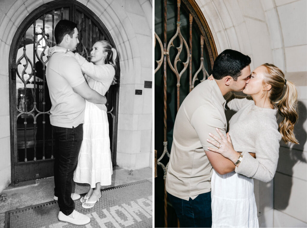 flash photography summer engagement photos by Emily Wren Photography